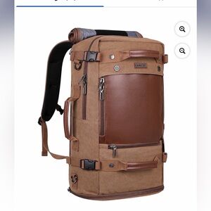 Stylish Brown and Tan Men's Backpack